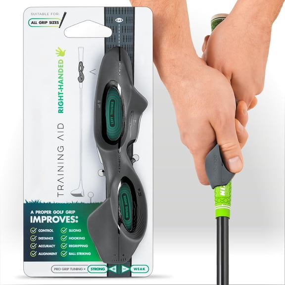 otnbgsr 2026 Golf Grip Trainer Aid for Left & Right-Handed Golfers, Snap-On Golf Club Grip Alignment Tool for Swing Practice & Shot Control