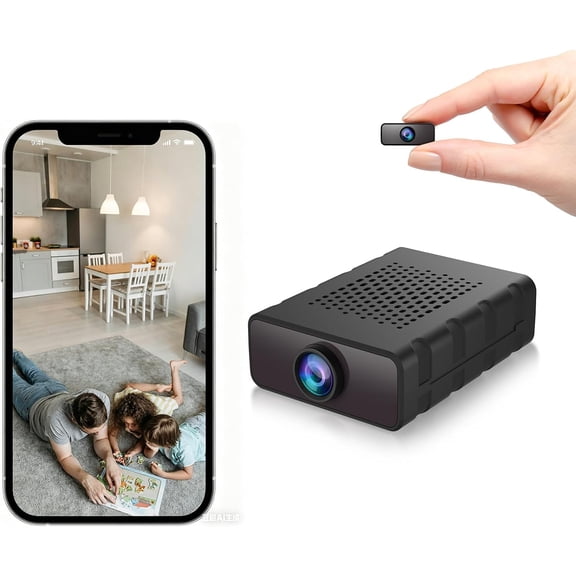 otnbgsr 2026 Mini WiFi Security Camera Indoor Monitoring Cam with Motion Detection Night Vision and App Control