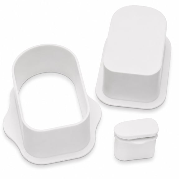 otnbgsr 3.6-Inch Cakesicle Mold and Cutter, Reusable White PLA Cake Pop Press with Integrated Pusher for Uniform Shapes