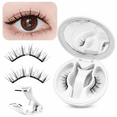 thumbnail image 1 of otnbgsr Magnetic Eyelashes with Curved Applicator, Reusable No Glue Lash Kit, Lightweight Soft Magnetic Lash Strips, Dramatic Natural Layered Look with Storage Case, 1 of 7