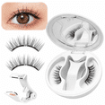 thumbnail image 1 of otnbgsr Magnetic Eyelashes with Curved Applicator, Reusable No Glue Lash Kit, Lightweight Soft Magnetic Lash Strips, Dramatic Natural Layered Look with Storage Case, 1 of 7