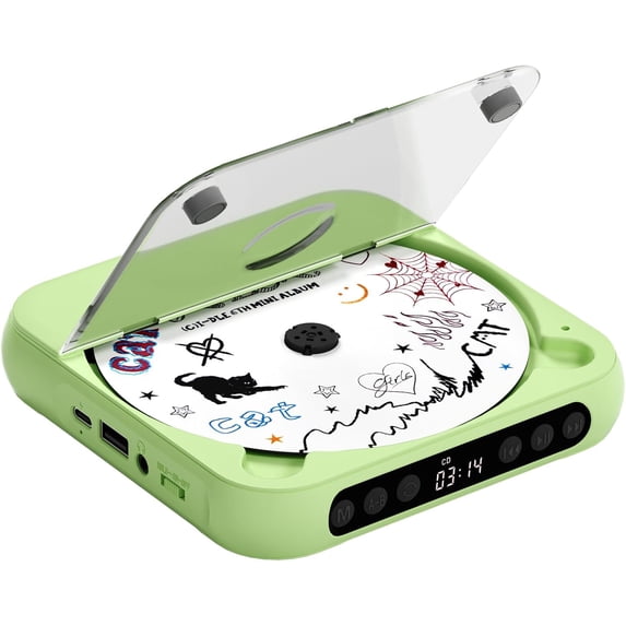otnbgsr Portable CD Player Bluetooth 2026 Upgrade Rechargeable Music ...