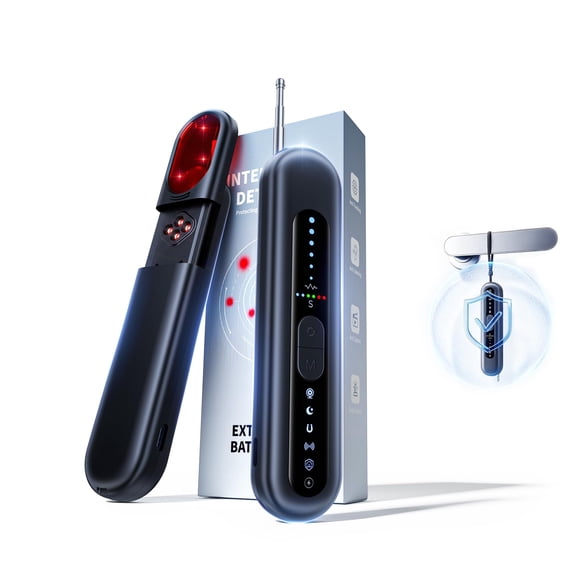 otnbgsr Portable RF Detector with Hidden Camera Lens Scanner, Magnetic Detection, 6 Adjustable Sensitivity Levels and Multi-Alert Handheld Design