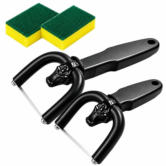 otnbgsr U-Shaped Handheld Fat Trimmer, Food-Grade Stainless Steel Blade and High-Friction Grip for Beef Pork Preparation