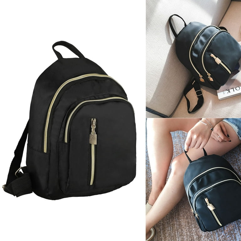 Aesthetic Bookbag: Women's Small Nylon Backpack Purse