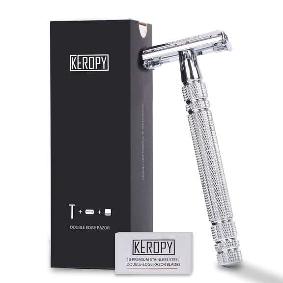 ouble Ege Safety Razor for Men with 10 isposable Razor Blaes - Single blae ouble ege razor for men - One Blae Razor - Safety Razors for Men - Classic Clean Shave Straight Razor