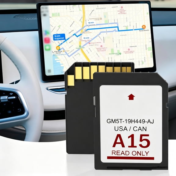 ouhos 2026 Latest A15 Navigation SD Card Map, Navigation Accessories Update USA / Canada Maps, GM5T-19H449-AJ