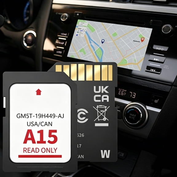 ouhos 2026 Latest A15 Navigation SD Card, Navigation SD Card Maps Update USA / Canada, GM5T-19H449-AJ