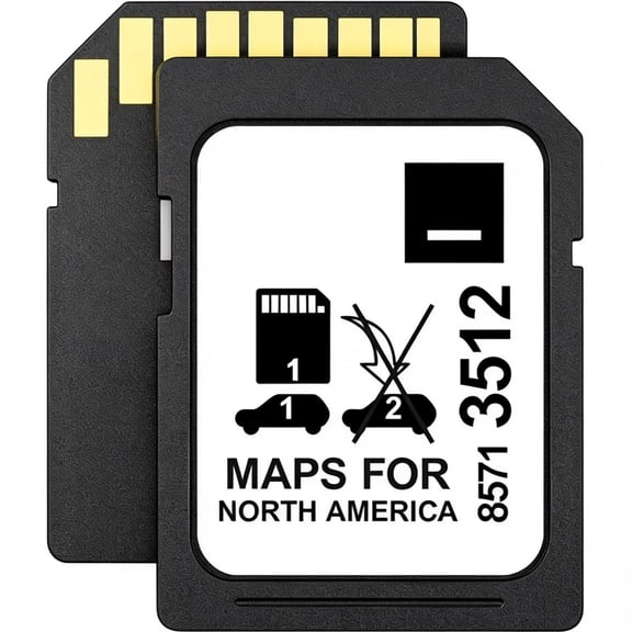 ouhos 2026 Navigation SD Card 8571 3512, Offline GPS Map Update for USA, Canada & Mexico Factory Vehicle Navigation