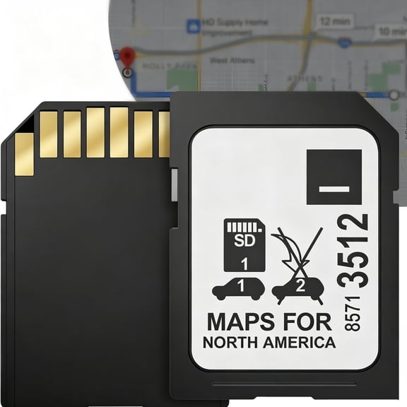 ouhos 2026 Navigation SD Card 8571 3512, for USA/Canada/Mexico, Latest GM Navigation Map, GPS SD Card