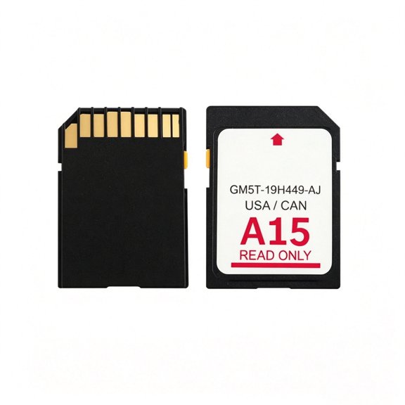 ouhos A15 Navigation SD Card GM5T-19H449-AJ, Updated Offline GPS Map Card for Embedded SD-Card Factory Vehicle Infotainment Systems