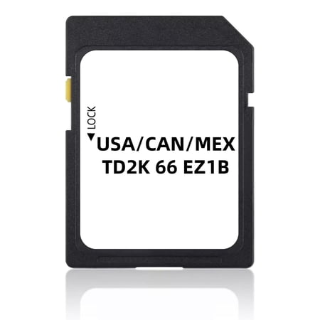 ouhos Navigation Map Card TD2K66EZ1B, Offline GPS Map Card for USA Canada Mexico Vehicles, Plug & Play with HUD and Speed Limit Display Function
