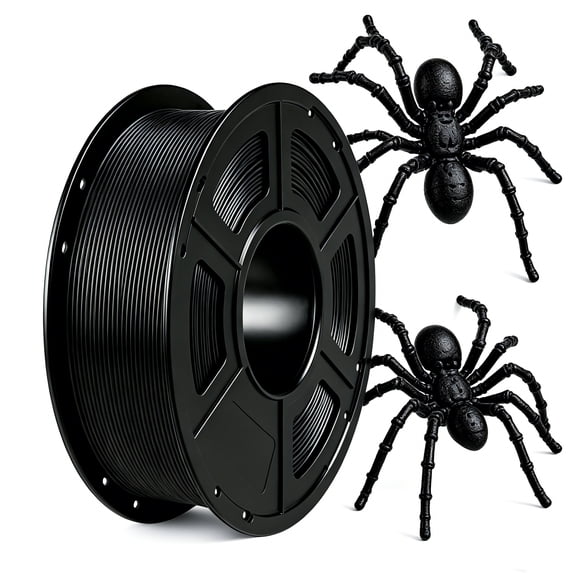 ouhos PETG 3D Printer Filament 1.75 mm Black 1 KG, Dimensional Accuracy +/- 0.02mm, 1kg Spool(2.2lbs), Fits for Most FDM 3D Printers