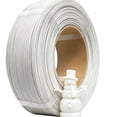 thumbnail image 1 of ouhos PLA Filament Refill 1.75mm, 3D Printer Filament, No Spool, for Reusable Spools, Dimensional Accuracy +/- 0.02mm, Fit with Most Reusable Spools, 1KG, White, 1 of 7