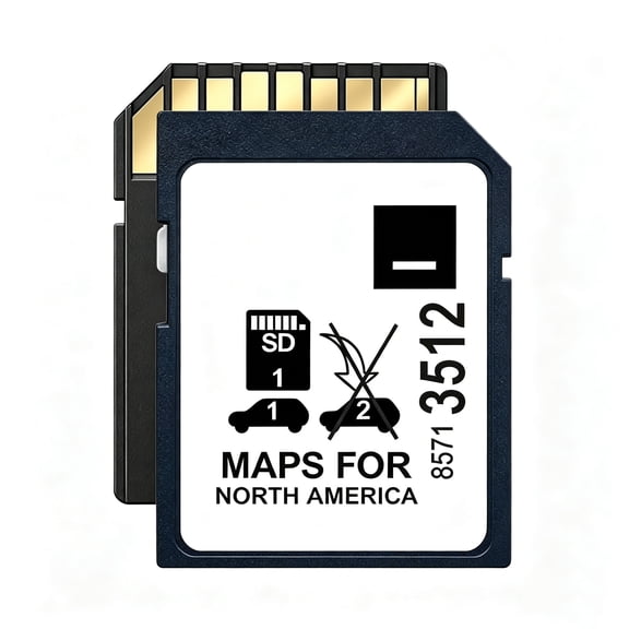 ouhos Premium 2026 Updated Navigation SD Card 8571 3512, Complete Offline GPS Maps for USA, Canada and Mexico