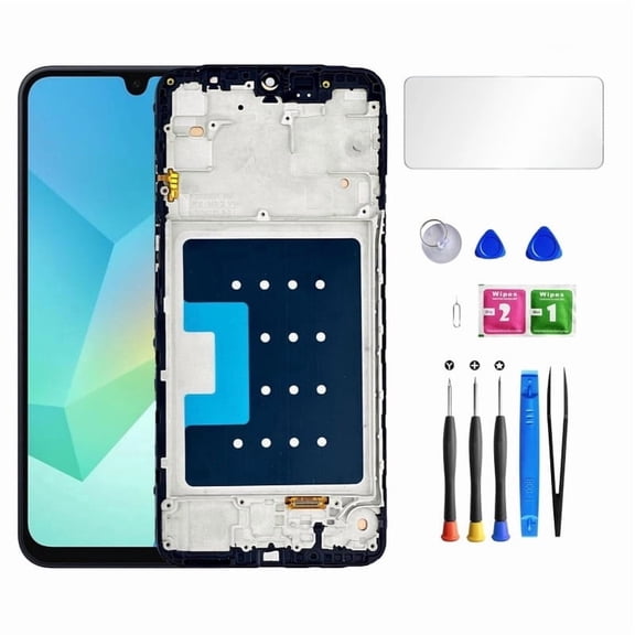ouhos For Samsung Galaxy A16 5G Screen Replacement with Frame SM-A166u1 A166a A166w S166dl A166P LCD Display Digitizer Touch Screen Black 6.6 Inch(US Version)