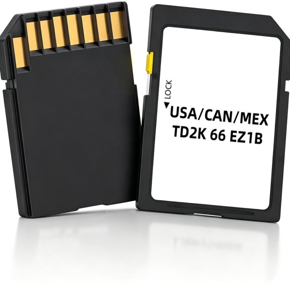 ouhos TD2K66EZ1B Navigation SD Card, Offline North America GPS Map Support HUD & Speed Sign Recognition, Plug-and-Play Map Update for Factory Infotainment Systems