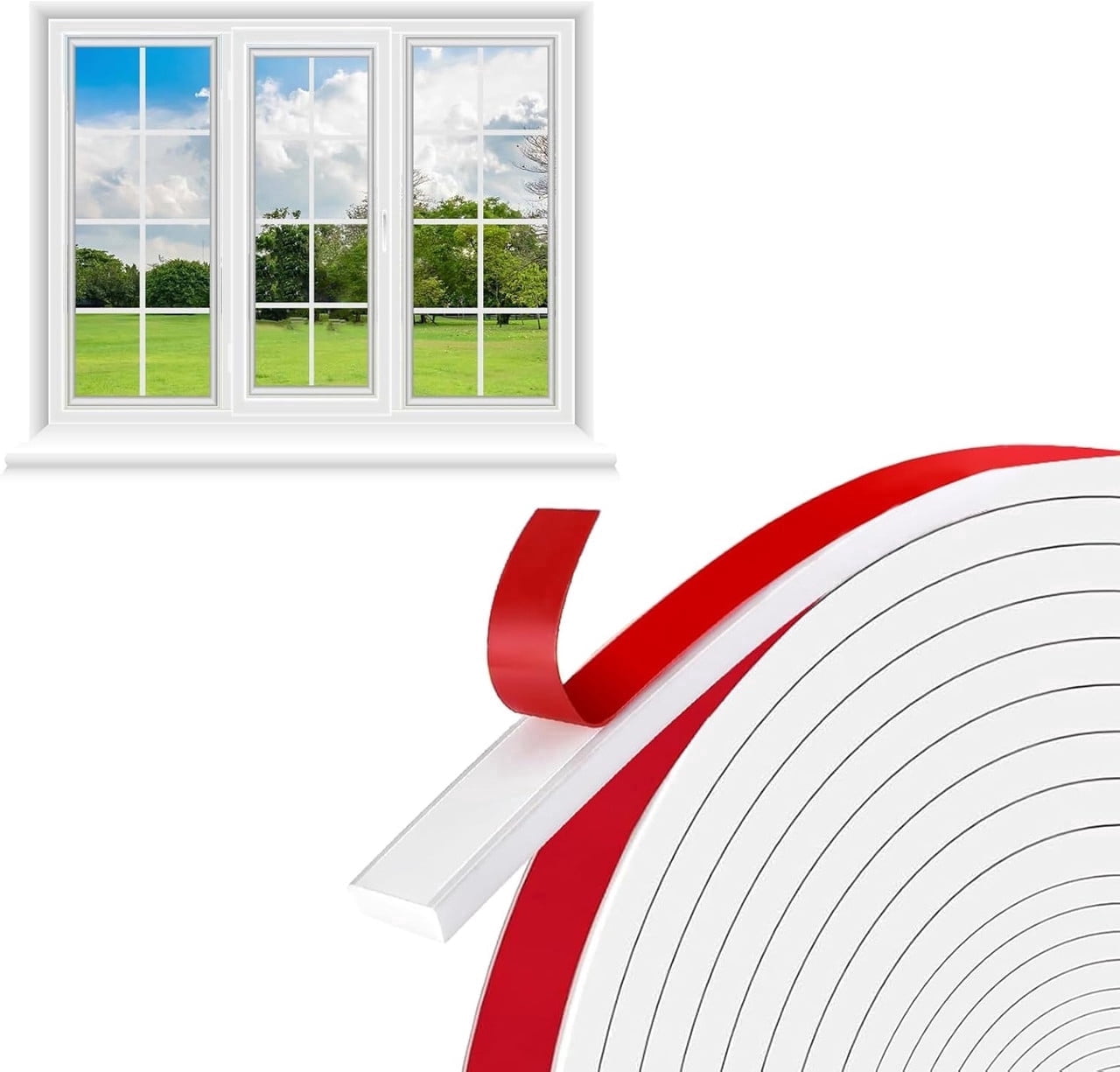 Window Grid Inserts ouhos Window Grid Kit, 0.6 In x 36 Ft Window Grille Inserts Grid Kit ...