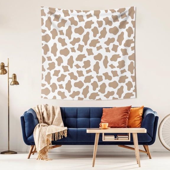 oujbsfw Brown Block Wall Hangings of Textile