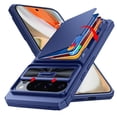 thumbnail image 1 of Oupeigar for Google Pixel 9/Pixel 9 Pro Case With Card Holder&Camera Cover&Kickstand【RFID Blocking】Full-Body Shockproof Wallet Phone Case-Blue, 1 of 9