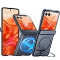 thumbnail image 1 of Oupeigar For Motorola Razr 2024 Phone Case With Hinge Protection,Screen Protector,Magnetic Ring Stand,Full-Body Shockproof Rugged Case-Black, 1 of 9
