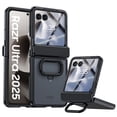 thumbnail image 1 of Oupeigar for Motorola Razr Ultra 2025 Case with Ring Holder,Built-in Screen Protector All-Inclusive Shockproof Wireless Charging Phone Case-Black, 1 of 10