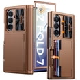 thumbnail image 1 of Oupeigar for Samsung Galaxy Z Fold 7 Case RFID Wallet with Cards Holder [Hinge Cover] [Camera Cover] Shockproof Silicone Protective Phone Case-Gold, 1 of 9
