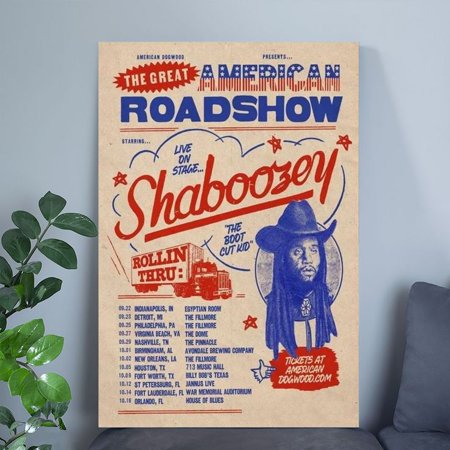 our Sept & Oct 2025 Poster Shaboozey Size 24''x36'' Goldengate