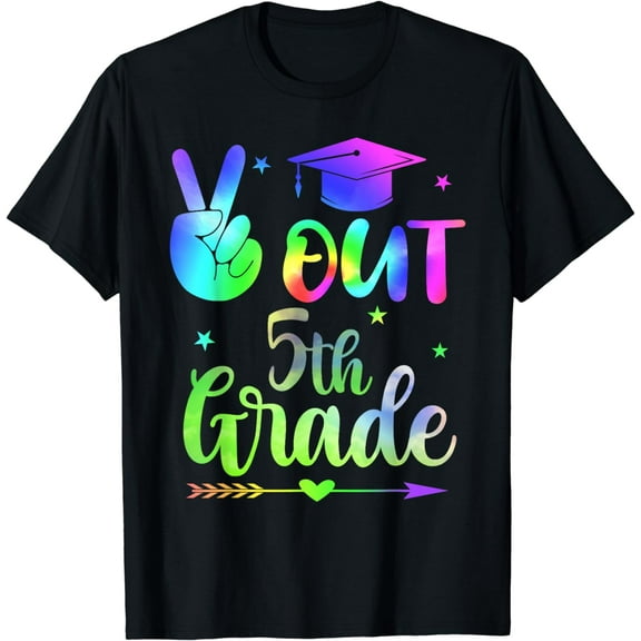 out 5th grade graduation class of 2024 elementary boys girls T-Shirt