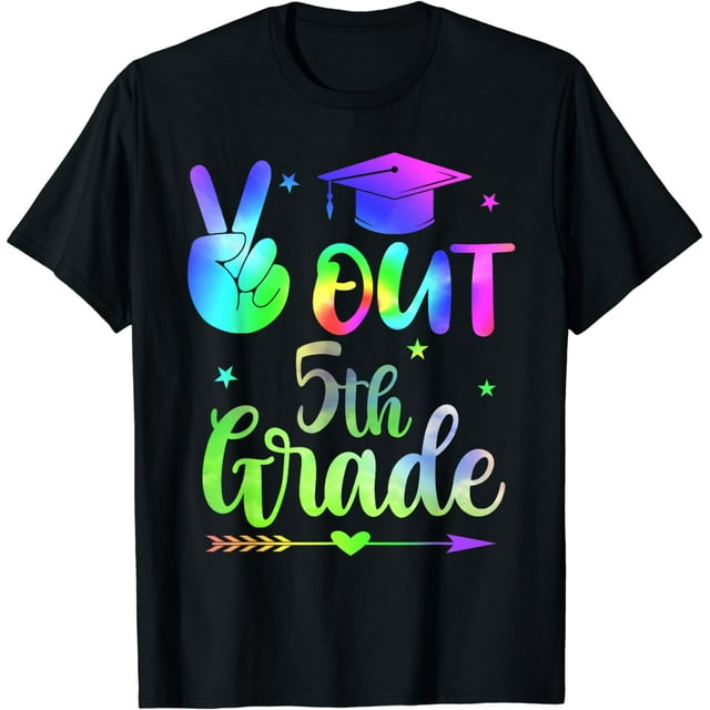out 5th grade graduation class of 2024 elementary boys girls T-Shirt