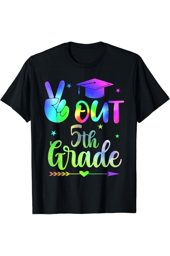 out 5th grade graduation class of 2024 elementary boys girls T-Shirt