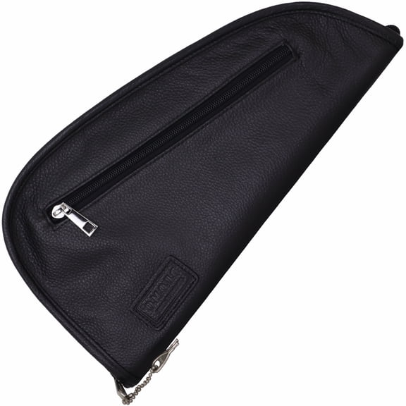 outROAR Gear Pistol Soft Case Leather Gun Rug Handgun Storage for Hunting Shooting Range Sports, Large, Black
