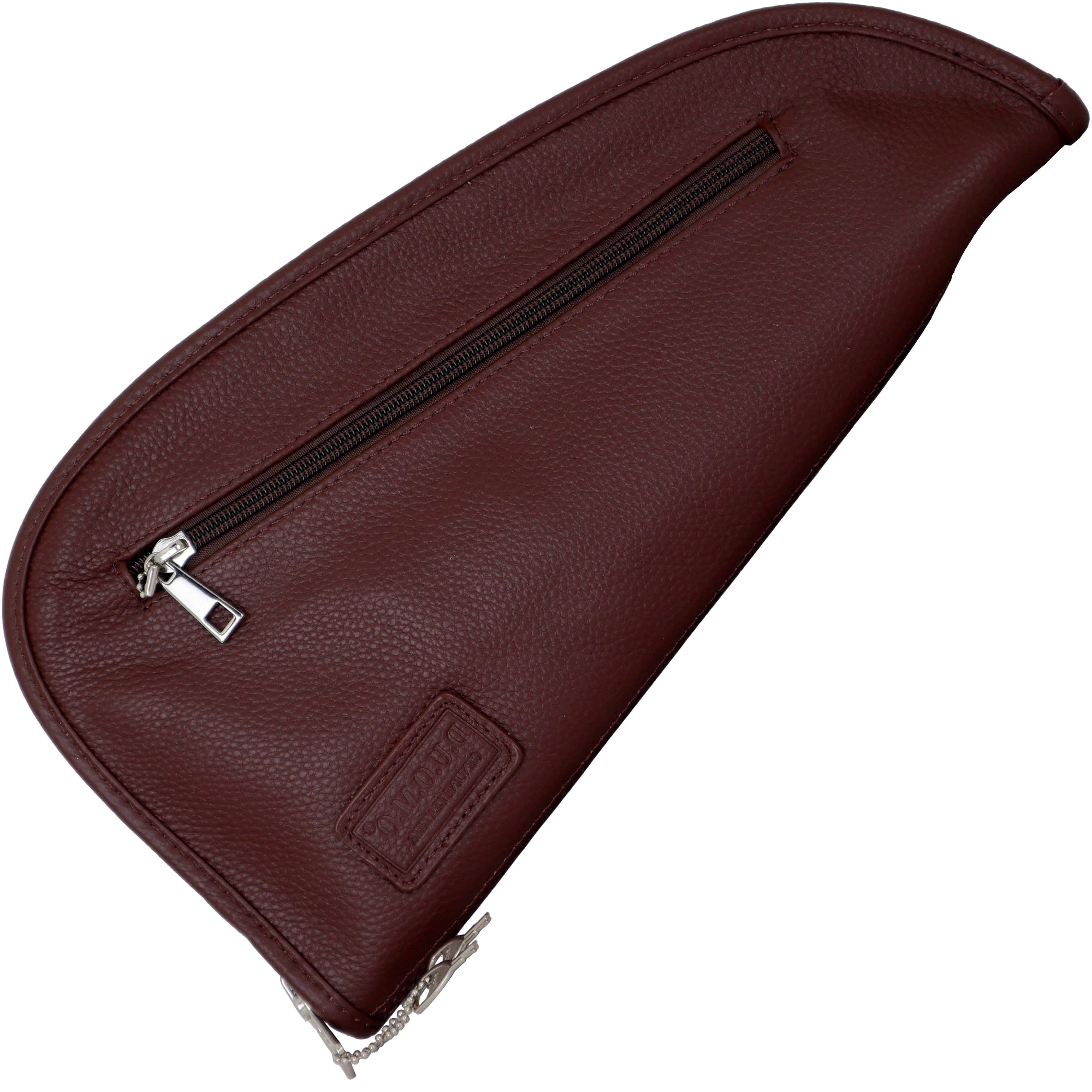 outROAR Gear Pistol Soft Case Leather Gun Rug Handgun Storage for Hunting Shooting Range Sports, Large, Brown