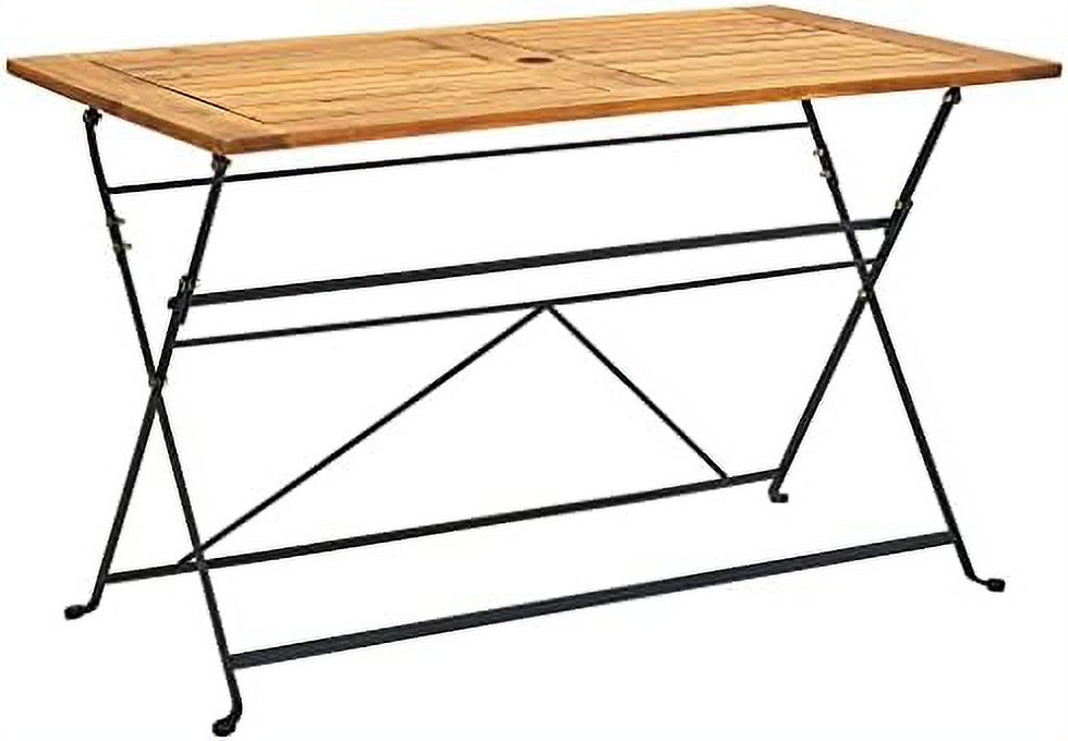 outdoor dining table, folding patio table, garden table with umbrella