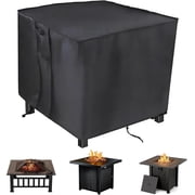 Saking Fire Pit Cover,32 Inch Square Firepit Covers Outdoor Gas Fireplace Fire Table Cover Fits for 28-32 Inch Propane Fire Pit Table – 32 x 32 x 24 Inches