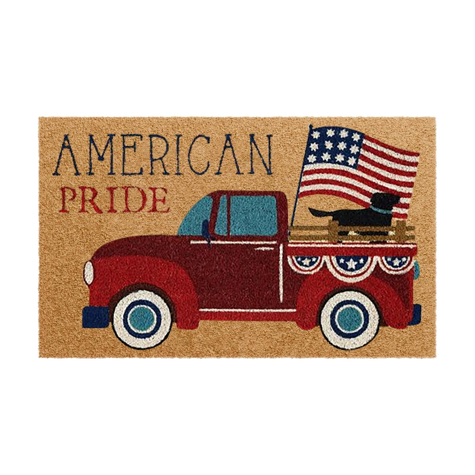 outdoor mat american flag doormat coir indoor entrance garage floor