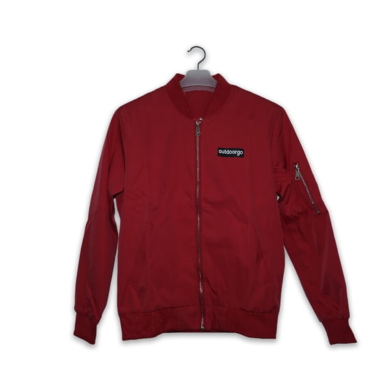 outdoorgo Men's Bomber Jacket Lightweight Casual Flight Windbreaker Zip Up Coat with Pocket XL L