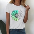 thumbnail image 1 of outfmvch Sunflower Shirts for Women,Shirts for Women,Sunflower Butterfly Printed Shirt,Short Sleeve Shirts for Women,Graphic T-shirt,Workout T Shirts Plus Size Tops Trendy Clothes 2025 Spring Tee, 1 of 7