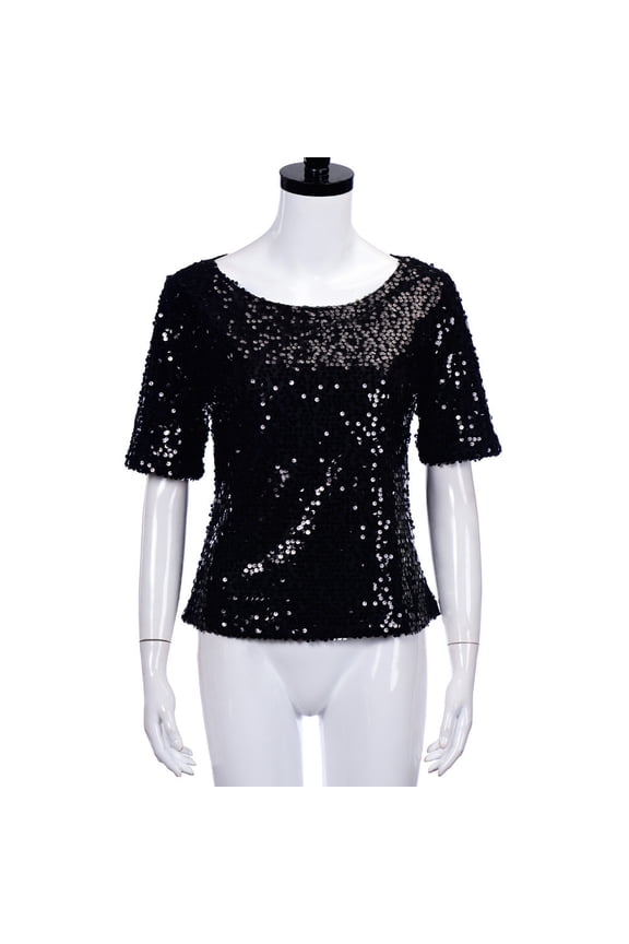 crop tops for women fashion sequins sparkle coctail party casual crop shirt womens tops crop tops black