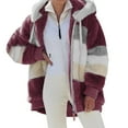 thumbnail image 1 of outfmvch hoodies for women jacket polyester hooded outdoor womens tops womens sweaters red, 1 of 9