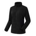 thumbnail image 1 of outfmvch jackets for women warm winter coat jacket quilted zipper coat jacket with pocket womens tops cardigan for women black, 1 of 9