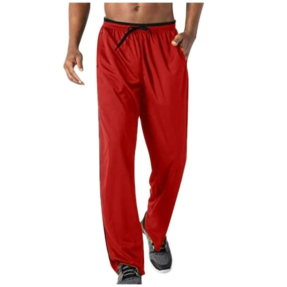 outfmvch joggers for men zipper pockets jogger sweat breathable running mesh pants for men cargo pants