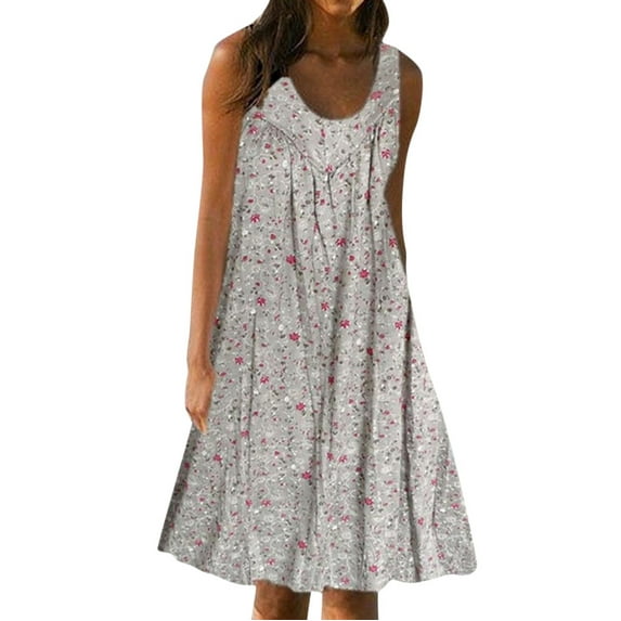 outfmvch plus size dress for women casual print sleeveless loose plus size beach maxi dress ladies womens dresses fall dresses