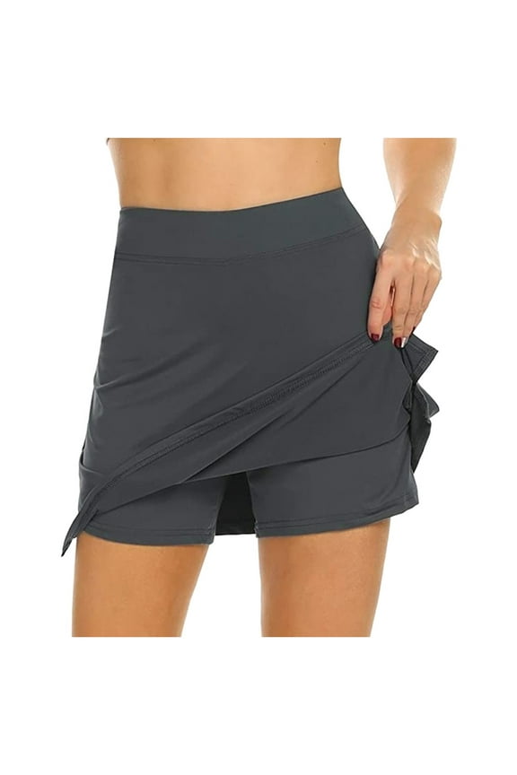 skorts skirts for women mini skirt running for skort performance tennis golf skirt lightweight sport active skirt women's skirts grey l