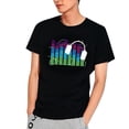 thumbnail image 1 of outfmvch t shirts for men party disco dj sound activated ledlight up and down flashing glowing t shirt womens tops black, 1 of 9