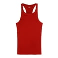 thumbnail image 1 of outfmvch tank top for men spring summer casual slim solid sleeveless vest tank womens tops red, 1 of 5