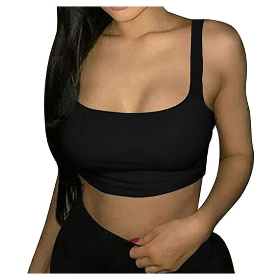 outfmvch tank top for women glitter strappy tank cami swing vest clubwear womens tops crop tops black