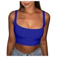 thumbnail image 1 of outfmvch tank top for women glitter strappy tank cami swing vest clubwear womens tops crop tops blue, 1 of 8