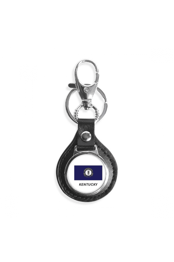 outline flag state kentucky key link chain keyholder finder hook metal