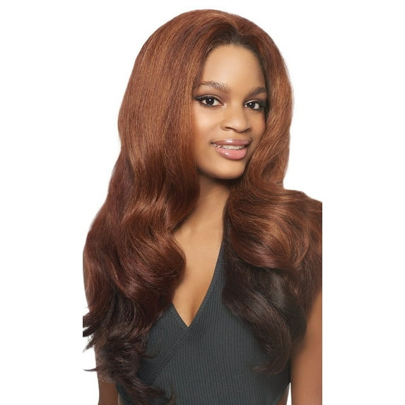 outre quick weave synthetic half wig batik bundle hair dominican blowout relaxed (dx3033)